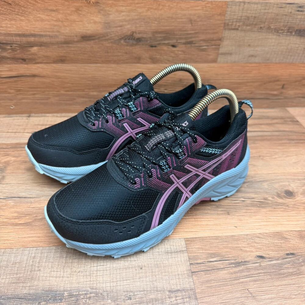 ASICS Gel-Venture 9 women’s size 7 Athletic Sneakers Black/Soft Berry